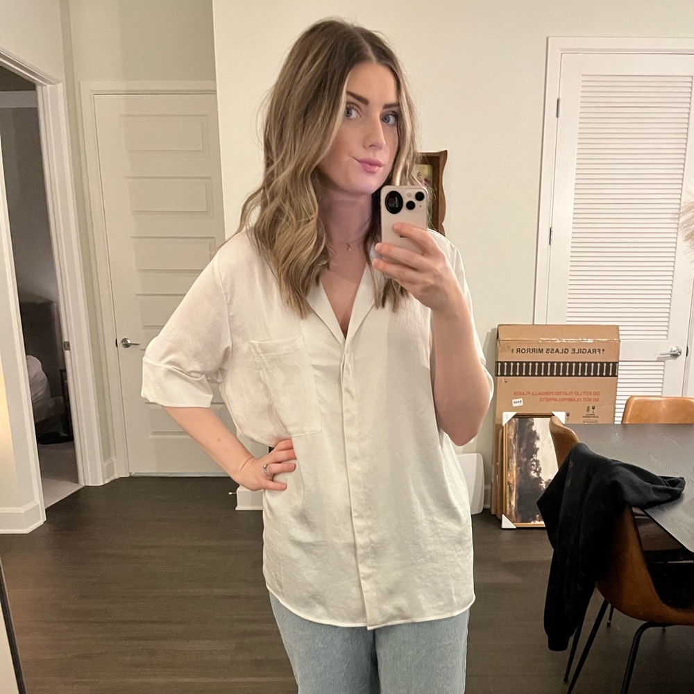 Open Edit satin top size small